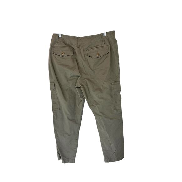 Lauren Ralph Lauren Black Label Beige Quiet‎ Luxury Cargo Pants Size 8 Petite - Picture 9 of 12